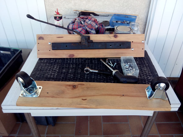 fixation des roulettes